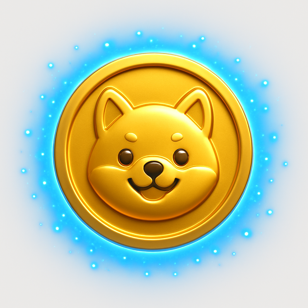 AI-generated dog memecoin artwork
